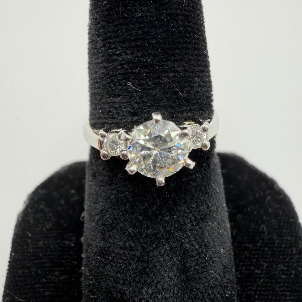 Platinum Old Mine Cut Diamond Ring 0.83ct H/I SI1-2 Size 6 2.89 Dwt (4.5g)